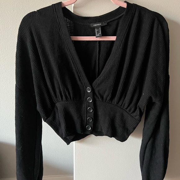 Forever 21 Tops - Black Crop Top